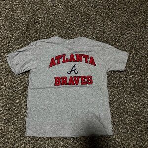Kids Atlanta Braves Gray Short Sleeve Tee